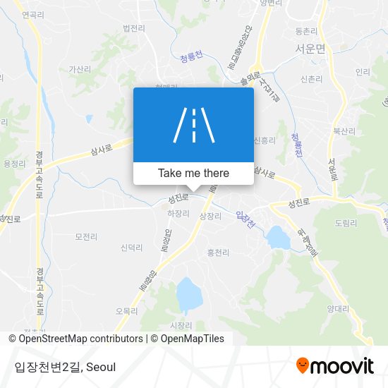 입장천변2길 map