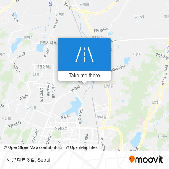 사근다리3길 map