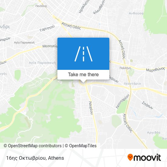 16ης Οκτωβρίου map