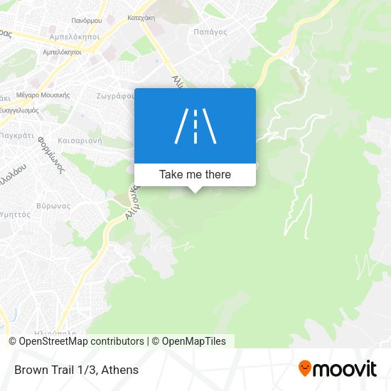 Brown Trail 1/3 map
