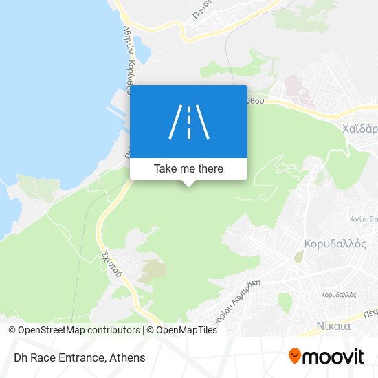 Dh Race Entrance map