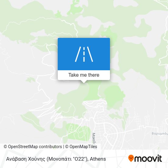 Ανάβαση Χούνης (Μονοπάτι "Ο22") map