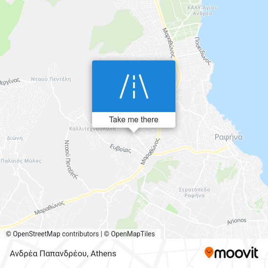 Ανδρέα Παπανδρέου map