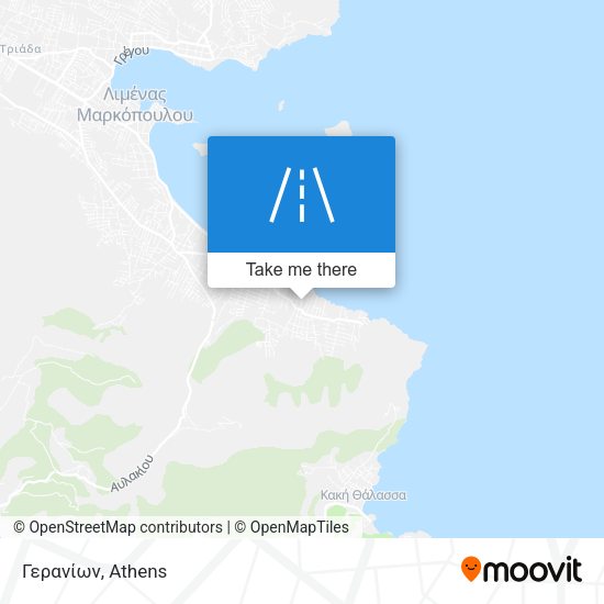 Γερανίων map