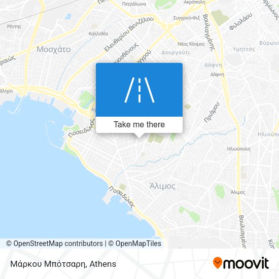 Μάρκου Μπότσαρη map