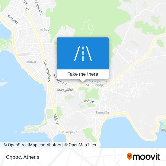 Θήρας map