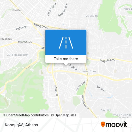 Κορομηλά map