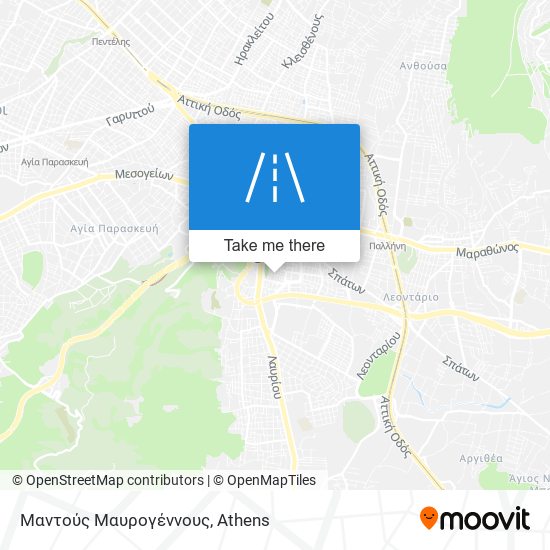 Μαντούς Μαυρογέννους map