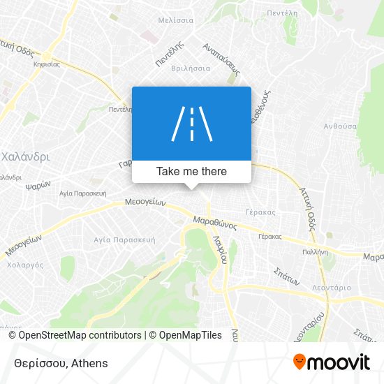 Θερίσσου map