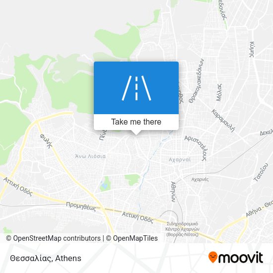 Θεσσαλίας map