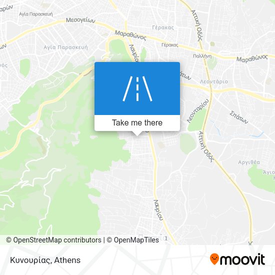 Κυνουρίας map