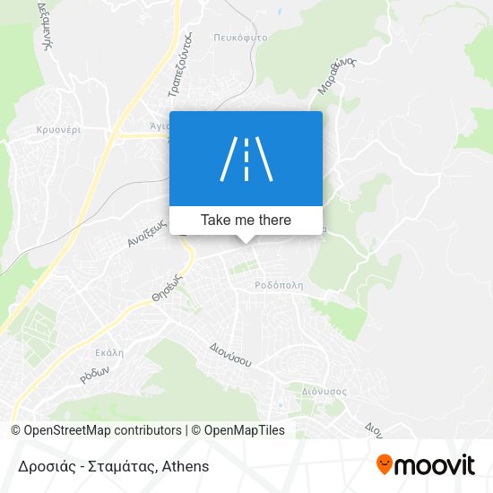 Δροσιάς - Σταμάτας map