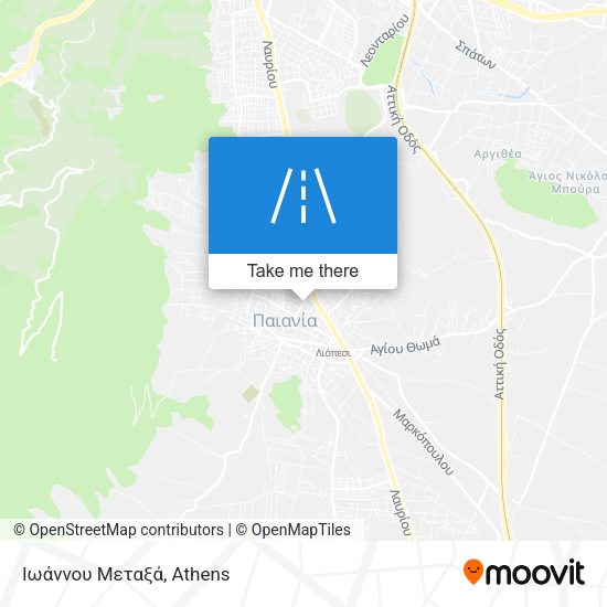 Ιωάννου Μεταξά map
