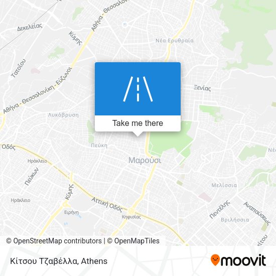 Κίτσου Τζαβέλλα map