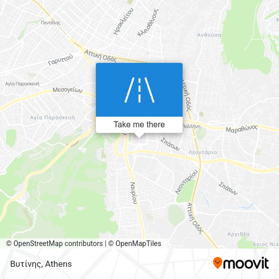 Βυτίνης map