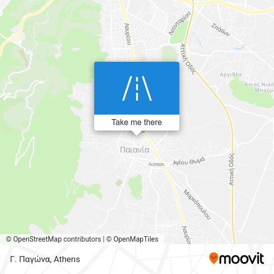 Γ. Παγώνα map