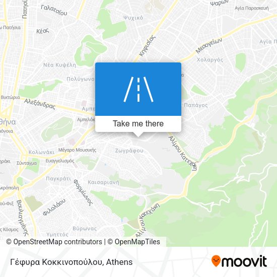 Γέφυρα Κοκκινοπούλου map