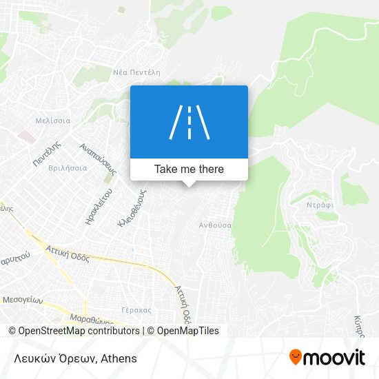 Λευκών Όρεων map