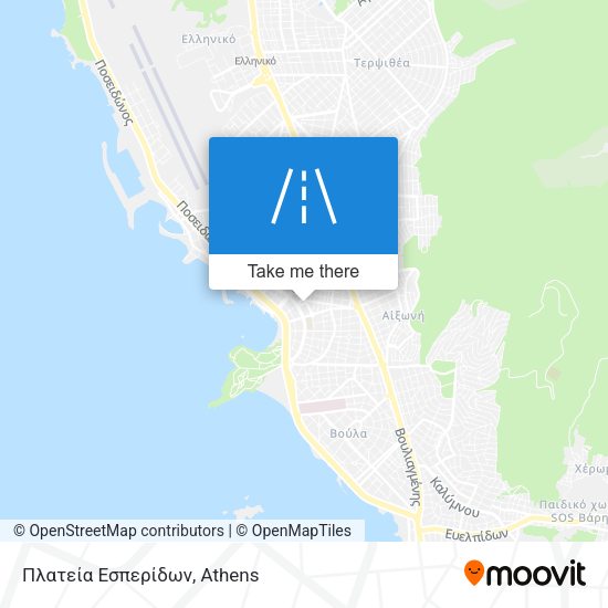 Πλατεία Εσπερίδων map