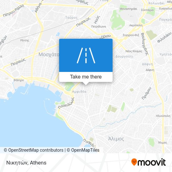 Νικητών map