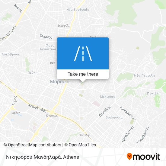 Νικηφόρου Μανδηλαρά map