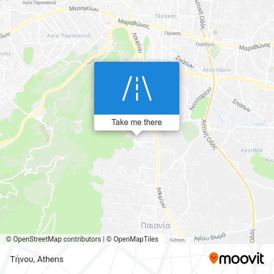 Τήνου map