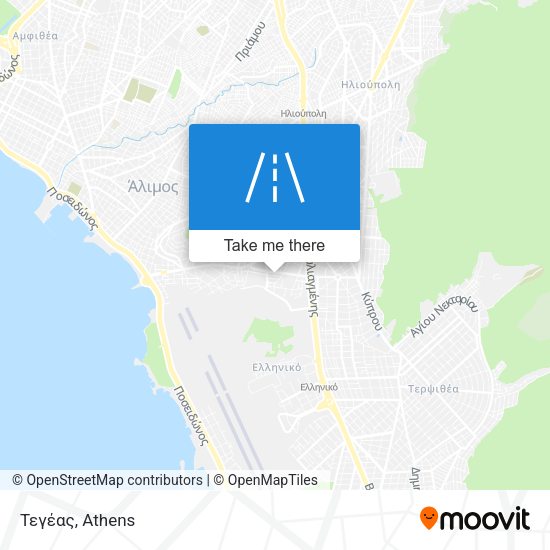 Τεγέας map