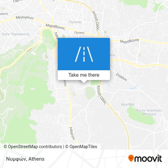 Νυμφών map