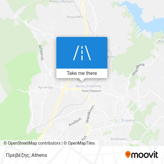 Πρεβέζης map