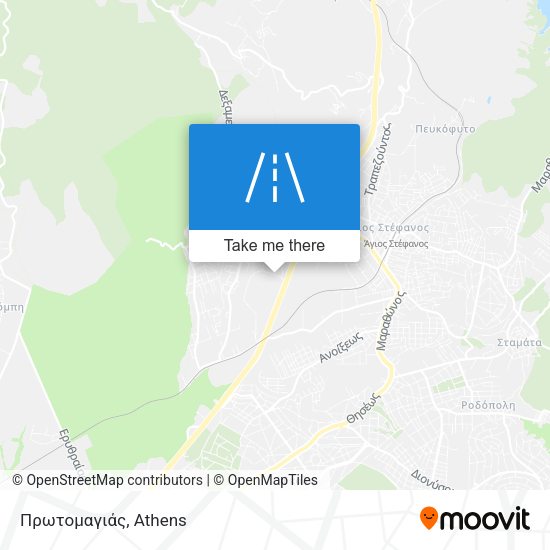 Πρωτομαγιάς map