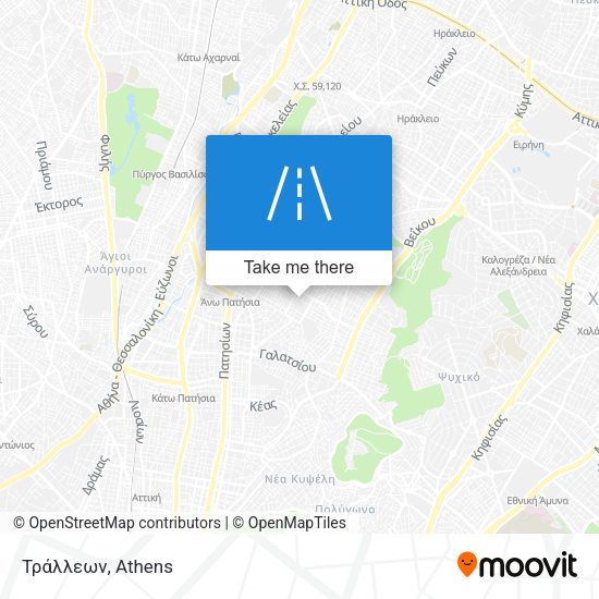 Τράλλεων map