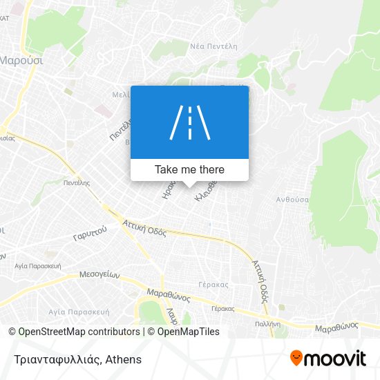 Τριανταφυλλιάς map