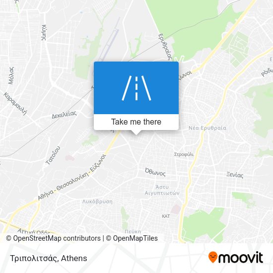 Τριπολιτσάς map