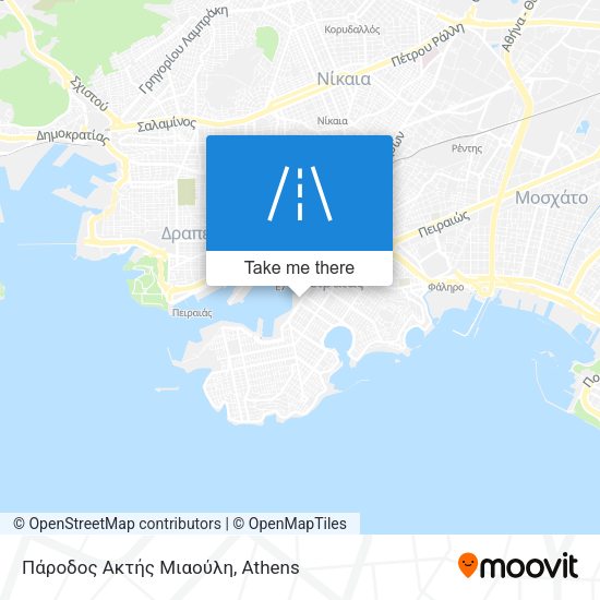 Πάροδος Ακτής Μιαούλη map