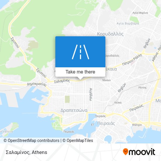 Σαλαμίνος map