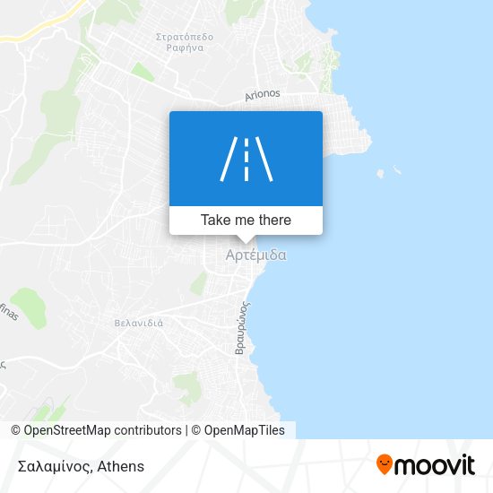 Σαλαμίνος map