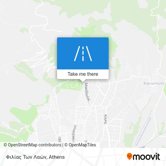 Φιλίας Των Λαών map