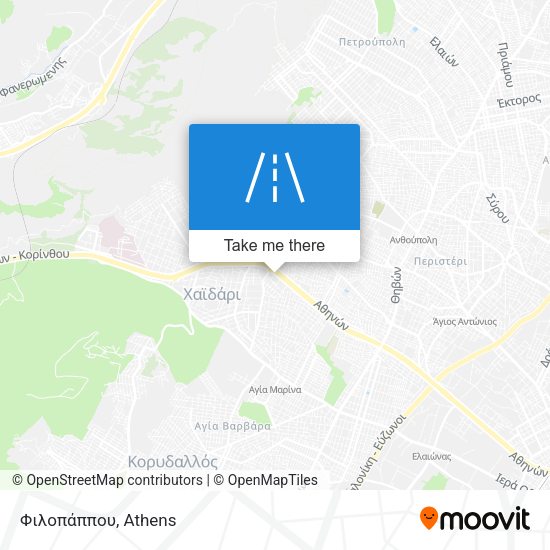 Φιλοπάππου map