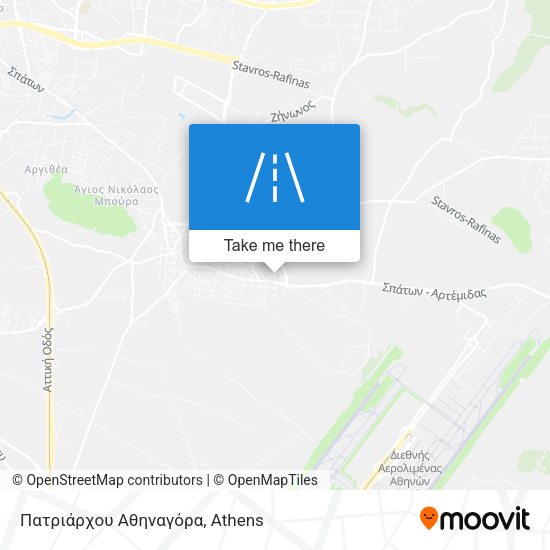 Πατριάρχου Αθηναγόρα map