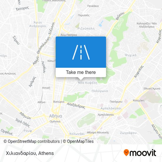 Χιλιανδαρίου map