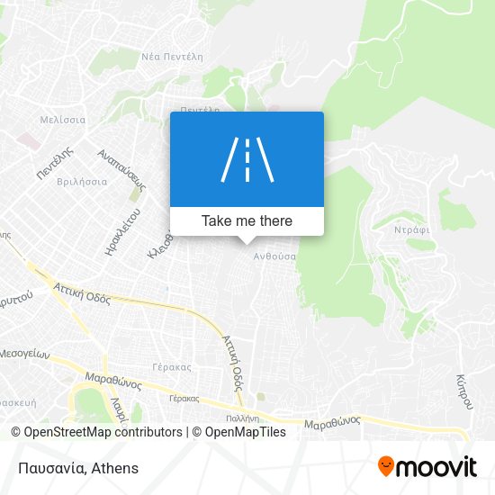 Παυσανία map