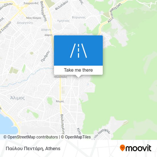 Παύλου Πεντάρη map