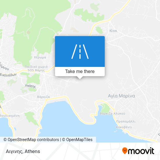Αιγινης map
