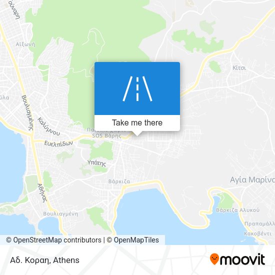 Αδ. Κοραη map