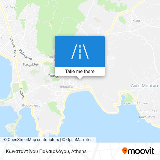 Κωνσταντίνου Παλαιολόγου map