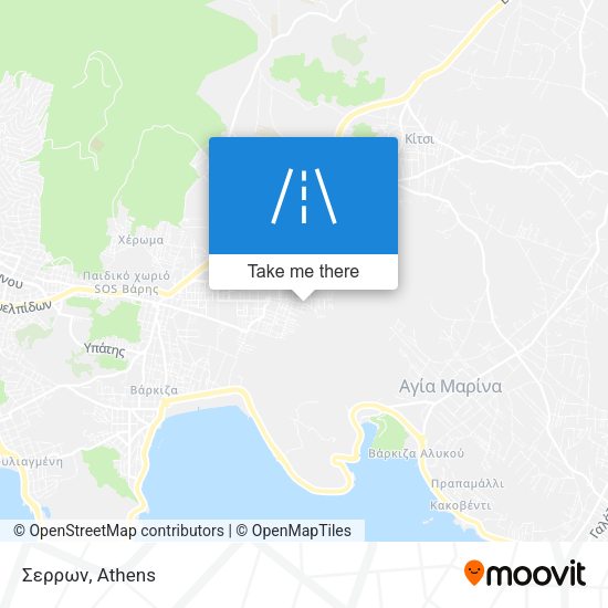 Σερρων map