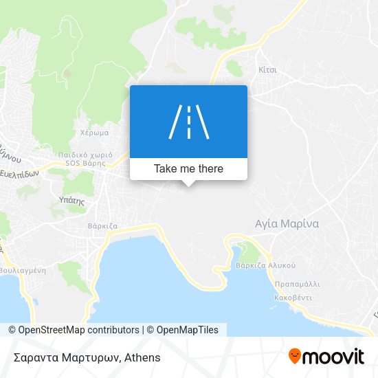 Σαραντα Μαρτυρων map