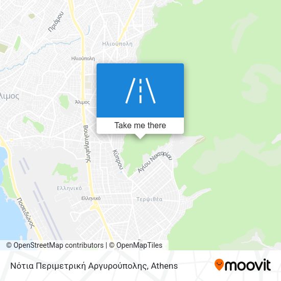 Νότια Περιμετρική Αργυρούπολης map
