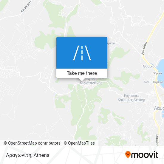 Αραγωνίτη map