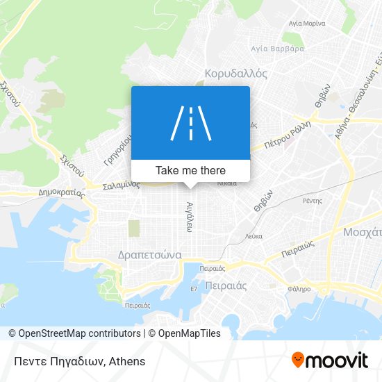 Πεντε Πηγαδιων map